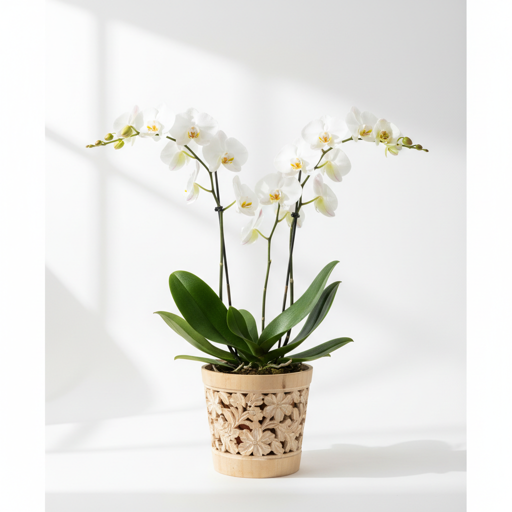 Glorious Gratitude Orchid — Premium White Orchid Gift Arrangement from Citywide Florists NYC